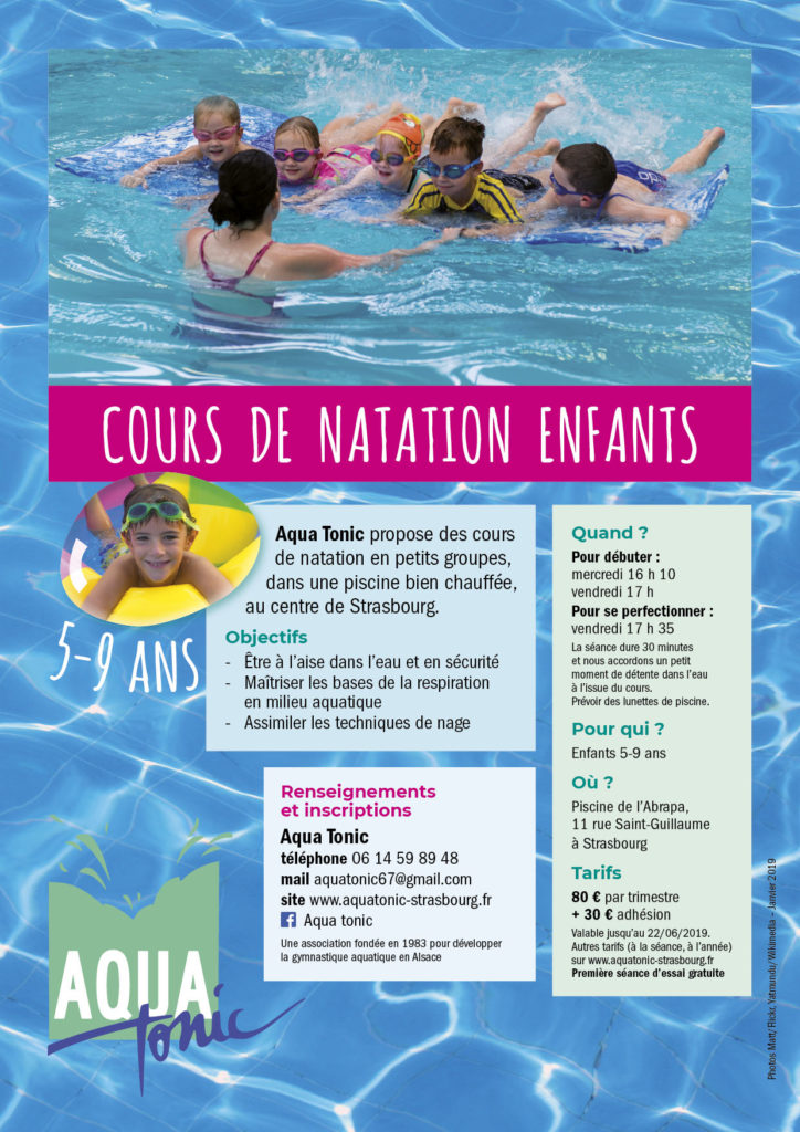 Aqua Tonic - Cours de natation enfants à Strasbourg